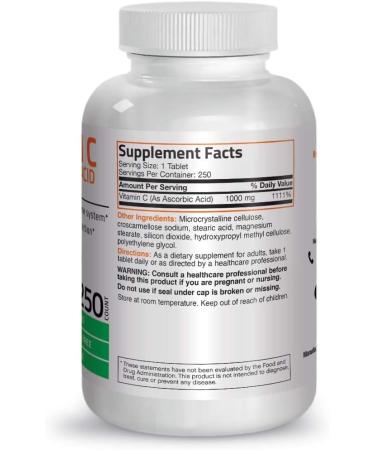 Bronson Vitamin C 1000mg with Zinc for Immune Support - Non-GMO Ascorbic Acid Supplement - Buy Online on GoSupps.com