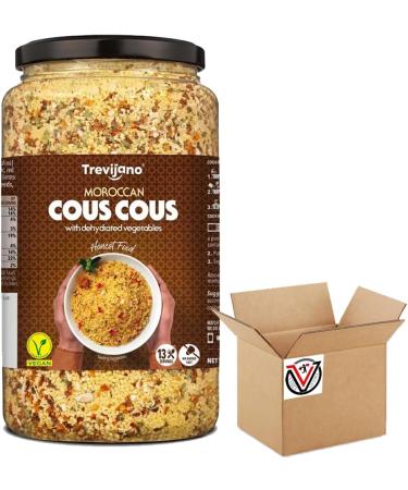Moroccan Cous Cous with Vegetables 1kg Jar - Suitable for Vegans - Buy Online on GoSupps.com