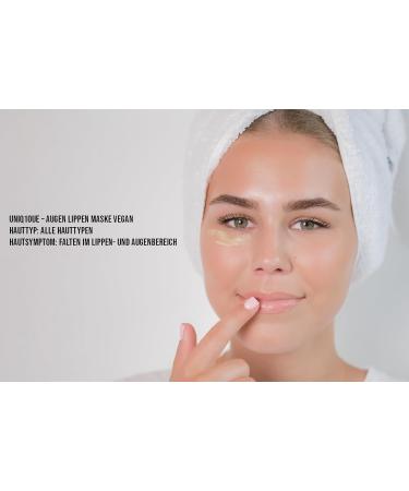 UNIQ10UE Vegan Anti-Wrinkle Eye Cream - Hyaluronic Acid & Vitamin E+C - 100ml - Made in Germany - Premium Eye Care - Buy Online on GoSupps.com