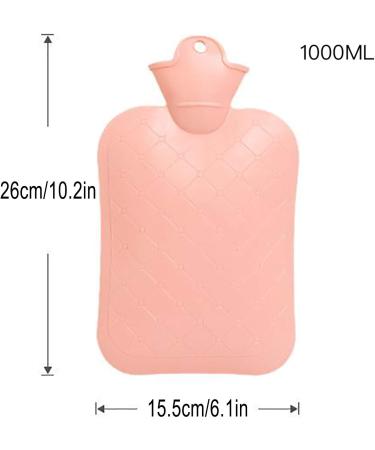 VStar66 Hot Water Bottle with Cover - 1L Pink Pig Warm Bag for Pain Relief (10.2 x 5.9 inch) - International Shipping Available - Buy Online on GoSupps.com
