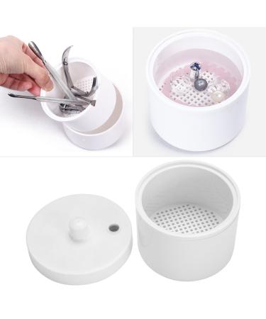 Shop Clean Round Nail Art Box - Durable Glass & Metal Manicure Accessories for Perfect Nails | International Shipping Available - Buy Online on GoSupps.com