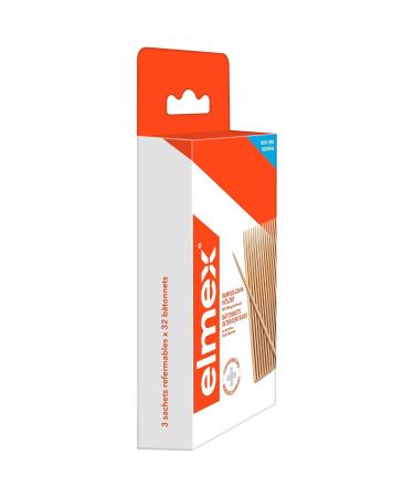 elmex Bamboo Toothpicks with Mint Flavor - 96 Toothpicks (Pack of 3) | Eco-Friendly Oral Care - Buy Online on GoSupps.com