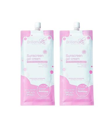 Brilliant Skin Sunscreen Gel-Cream Refill Sachets 50g Pack of 2