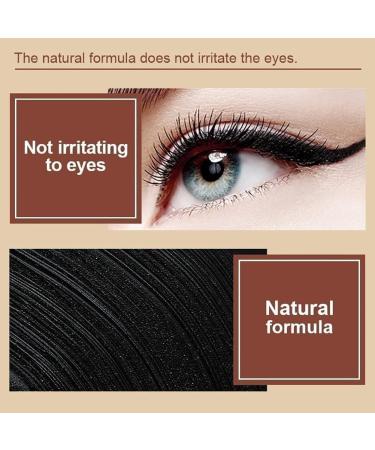 Matte Quick-dry Eyeliner Pencil Black Cream Solid Eyeliner Pen Long Lasting Waterproof Smudge-Proof Makeup Eyeliner with Makeup Mirror (1 Set) - Buy Online on GoSupps.com