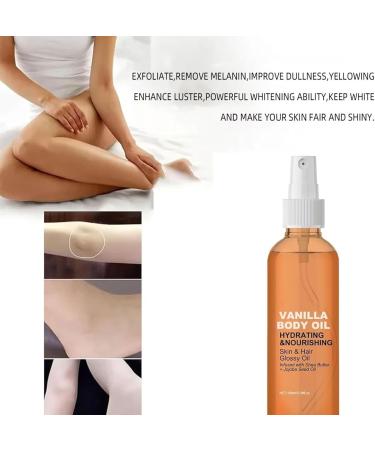 Vanilla Cashmere Body Oil Vanilla Cashmere Lotion Moisturizing Moisturizing and Firming Body Oil for Dry Skin and Hair 100ml - Buy Online on GoSupps.com