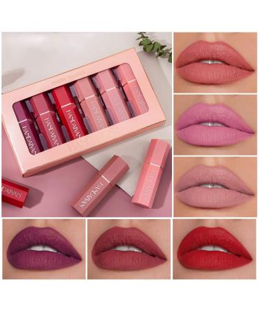 GL-TURELIFES 6 Pack Matte Lipsticks Set | Waterproof Velvet Lipsticks | Smooth Durable & Sexy Colors | Perfect Gift Box for International Shipping - Buy Online on GoSupps.com