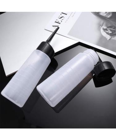 Buy 3-Piece Hair Coloring Container Set | Plastic Applicator Bottles with Angle Tip for Hairdressing & Salon Use | Empty Color Mixing Bottles - Buy Online on GoSupps.com