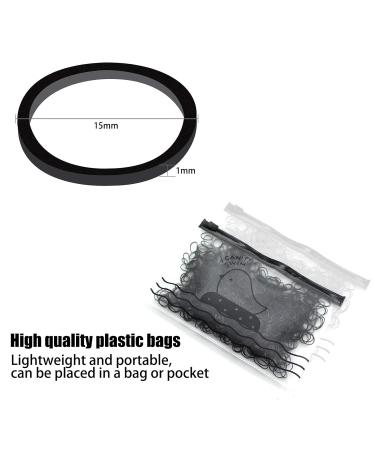 Shop HanyoSheng 1000 Pcs Mini Elastic Hair Ties - Black Rubber Bands for Women & Girls Perfect for All Hairstyles - Buy Online on GoSupps.com