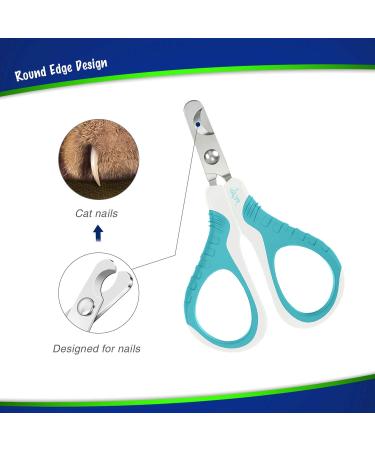 WePet Professional Pet Nail Clippers - Sharp & Safe Claw Trimmer for Cats, Dogs, Puppies, Kittens, Hamsters, Rabbits, Small Animals - White/Blue #06 - Buy Online on GoSupps.com