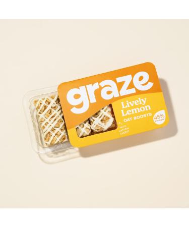 Graze - Healthy Snacks sweets oats flapjacks - Packaging may vary - (Lively Lemon & Cherry Bakewell Total 18 trays) Lively Lemon & Cherry Bakewell 18 pack - Buy Online on GoSupps.com