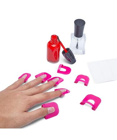 Plastic Nail Polish Protectors for Fingers - 52 Pieces, 10 Sizes | Nail Polish Guard Shields - Buy Online on GoSupps.com