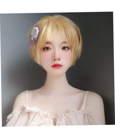 Beaupretty Fake Jellyfish Hair Clip Vocation Hair Sea Shell Pearl Hair Clip Bridal Side Clip Hair Barrettes for Women Hair Ties Holders Girl Hairpin Ocean Vacation Octopus Purple Faux Pearls - Buy Online on GoSupps.com