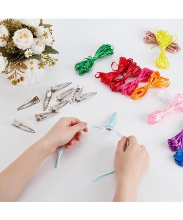 FREEBLOSS 12 Set DIY Ribbon Barette Kit Braided Grosgrain Ribbon Barrette Set Drop Shaped DIY Hair Clips Kit Retro Ribbon Barrettes Making Kit Ribbon Hair Accessories for Girls Instructions Included - Buy Online on GoSupps.com