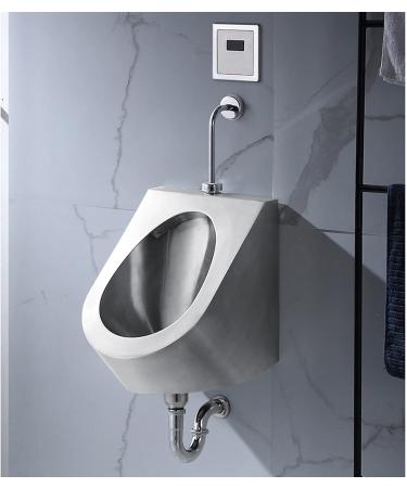 304 Stainless Steel Urinal Wall-Mounted Men's Urinal Standing Small Sensor Urinal Intelligent and Efficient Non-Contact Flushing Valve Suitable for Bars Homes Shopp - Buy Online on GoSupps.com
