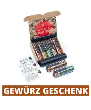 Timber Taste Italian Spices Gift Set | Perfect Father's Day Gift for Pasta & Pizza Lovers - Premium Italian Herbs & Seasoning - Buy Online on GoSupps.com