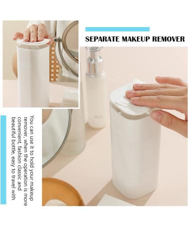FERCAISH Push Down Liquid Dispenser Hand Press Detergent Box Travel Cosmetics Dispenser Bottle - Lockable Pump Dispenser Bottle for Nail Polish Remover Alcohol or Other Liquids (White) - Buy Online on GoSupps.com