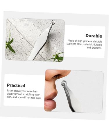 Beatifufu Stainless Steel Nasal Hair Clips - 2-Pack Nose Hair Trimmer for Men | Durable Hair Remover & Grooming Tool - Buy Online on GoSupps.com
