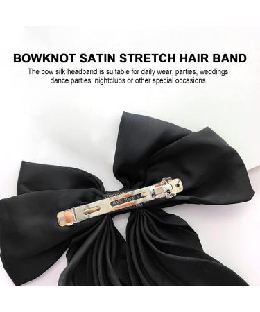 Zeaybsr Elegant Long Hair Clip - 33cm Black Candy Loop Hair Accessories for Women and Girls - Buy Online on GoSupps.com