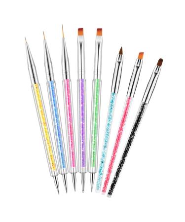 minkissy Nail Pen Household Tools Nail Accessories Polly Nail Set Nail Art Pen Nail Art Design Tools Set Dotting Pen Nail Pens Nail Nail Supply Embellishment Pen Abs Colorful 2 Sets