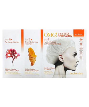 Double Dare OMG! 3-in-1 Self Hair Clinic For Hair Restore 3 Step Kit