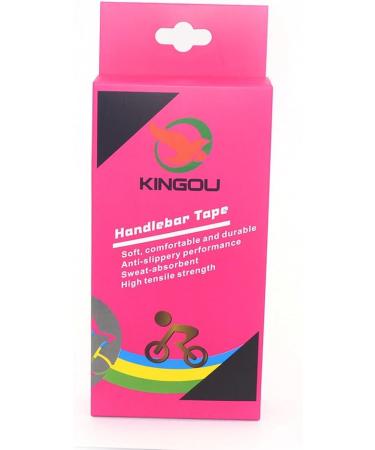 KINGOU Luxury PU Leather Handlebar Tape for Fixed Gear & Road Bikes | Natural Brown Bar Wrap with Reflective Plug - Buy Online on GoSupps.com
