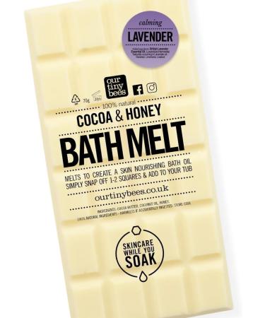 Bath Melt - Lavender Cocoa & Honey Bath Oil for 24 Luxurious Uses by Our Tiny Bees Skincare - Buy Online on GoSupps.com