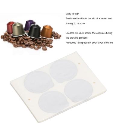 Les couvercles de dosettes de caf scellent les couvercles autocollants de capsules de caf en papier d'aluminium pour les capsules de caf jetables rechargeables 100 ou 120 (120 pi ces) - Buy Online on GoSupps.com