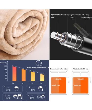 Super Soft King-Size Heating Blanket - Double Control Digital Remote 4 Heating Levels - Perfect for Autumn & Winter - Buy Online on GoSupps.com