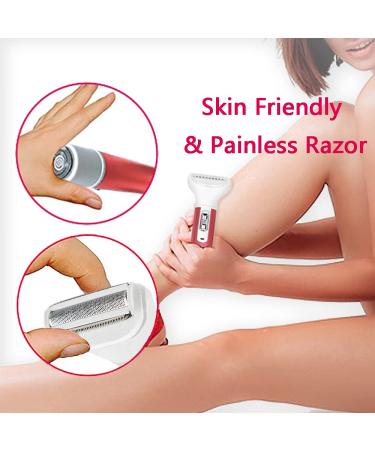 SIMOULI 5 in 1 Electric Razor for Women - Painless Hair Removal for Legs, Underarms, Bikini Line, Face, Eyebrow & Nose - Wet & Dry Bikini Trimmer Included - Buy Online on GoSupps.com