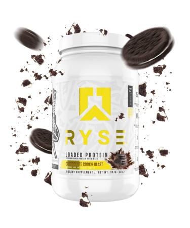 RYSE Core Series Loaded Protein | Build  Recover  Strength | 25g Whey Protein | Added Prebiotic Fiber and MCTs | Low Carbs & Low Sugar | 27 Servings (Chocolate Cookie Blast)