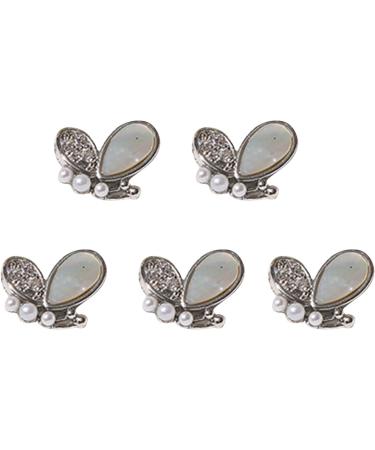 FEIlei Crown Nail Art Charms Zircon Nail Rhinestones Alloy Butterfly-Nail Crystal-Pearl - Buy Online on GoSupps.com