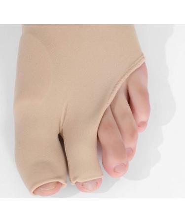 CAZARU FXJ Big Toe Straighteners Hallux Valgus Corrector Guard Sleeve | Toe Separator Foot Braces Support with Anti-Friction Pad - Buy Online on GoSupps.com