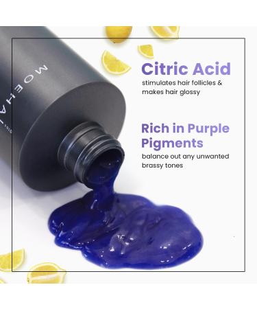 MOEHAIR Vibrant Silver Shampoo | Color Enhancing & Brassiness Neutralizer | Paraben & Sulfate Free | 12 Fl. Oz - Buy Online on GoSupps.com