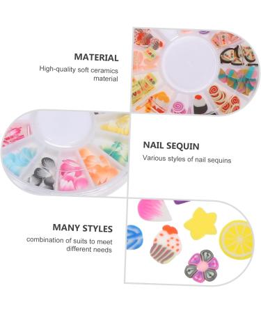 DOITOOL 48 Boxes Soft Pottery Nail Art Decoration Diy Nail Embellishments Hair Bow Resin Nail Decorations Polymer Fruit Slices Flower Clay Nail Accessories 3d Sticker Polymer Clay Filler - Buy Online on GoSupps.com