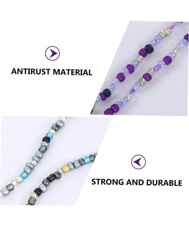 Minkissy 2 STK Glasses Mask Chain - Adjustable Face Lanyards & Anti-Lost Straps for Glasses - Stylish Ear Protection & Slipproof Mouth Covering Rope with Pearls - Buy Online on GoSupps.com
