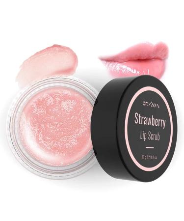 Lip Scrub, Lip Scrubs Exfoliator Moisturizer Dr.YIMAN Sugar Lip Scrub, Lip Exfoliator Scrub for Dry and Chapped Lips,Anti-Aging and Temping, Lip Mask, Lip Care Products, Lip Scrubber, Lip Moisturizer Strawberry