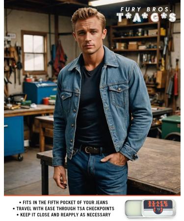 TAGS Men s Solid Cologne | Black Beard | Gunpowder & Charred Hickory | Beeswax Grapeseed Oil Fragrance | Made in USA | Travel Size .25 oz - Buy Online on GoSupps.com