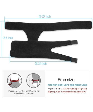 Groin Support Hip Brace for Sciatica Pain Relief - Compression Sleeve for Thigh, Hamstring, and Hip Arthritis - Groin Strap for Men and Women - Buy Online on GoSupps.com