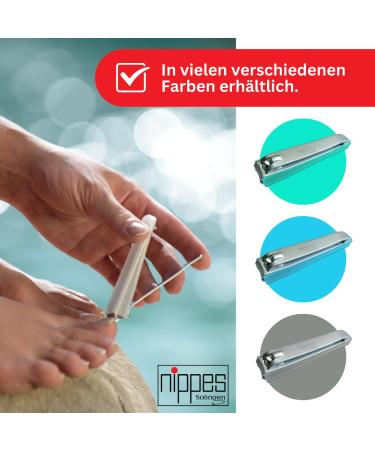 Nipple Solingen Nail Clippers - 8 cm with Nail Trap | Best for Thick Nails | Green Footnail Knipser | Premium Nail Care - Buy Online on GoSupps.com