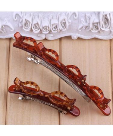 4PC Double Layer Twist Plait Headband Hair Tools Fashion Fixed hair Hairdressing Women girls Styling Clip Twist Barrettes Double Bangs Hairstyle Hairpin Doul Layer Hair Clips (Set1) - Buy Online on GoSupps.com