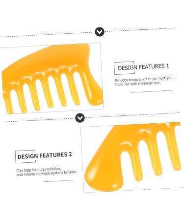 Fomiyes 2-in-1 Jade Massage Comb & Scraping Tool - Neck & Hair Brush for Ultimate Relaxation - Buy Online on GoSupps.com