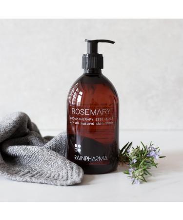  RainPharma Skin Wash Rosemary - Skin Care - 500ml - Shower Gel - 1 Pump Per Wash - Buy Online on GoSupps.com