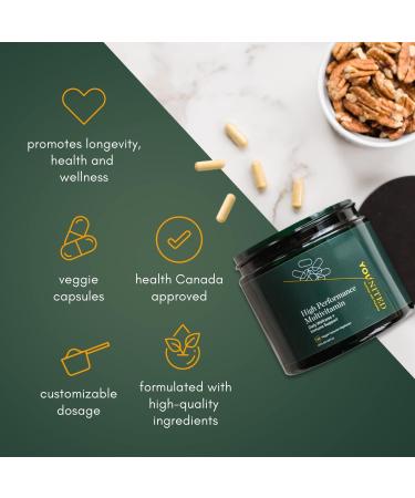Younited High Performance Multivitamins | Advanced Daily Dietary Supplement for Boosted Performance | Mens Multivitamin & Womens Multivitamin | Antioxidant Supplement with Vitamins and Minerals for Immune Support (120 Capsules) - Buy Online on GoSupps.com