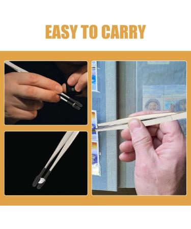 minkissy 5 Pieces Rubber Flat Tweezers Tip Steel Forceps Craft Rubber Coated Soft Tweezers Tools for Coin Stamp Jewelry (4.72 12.00X1.50X1.00CM As Shown - Buy Online on GoSupps.com