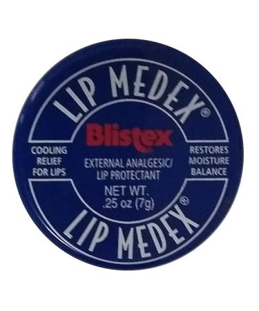 Blistex Medicated Lip Balm, Lip Medex - for Cold, Sores, Cracked & Dry Lips - 0.25 Oz x 2 Pack 0.25 Ounce (Pack of 2)