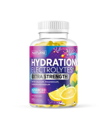 Built by Nature Hydration Electrolyte Gummies Electrolyte Gummies for Hydration & Dehydration Support 60 Gummy