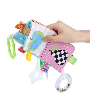 Ultra-Soft Plush Baby Comfort Towel - Cute Cartoon Design | Soothing Pacifier & Safety Ceiling Towel with Bite Ring - Buy Online on GoSupps.com