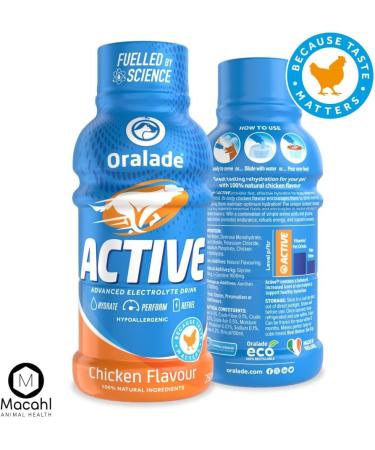 oralade Active Isotonic Hydration Fluid For Dogs Chicken Duck Or Vegetable 250ml (Chicken 6 Pack) - Buy Online on GoSupps.com