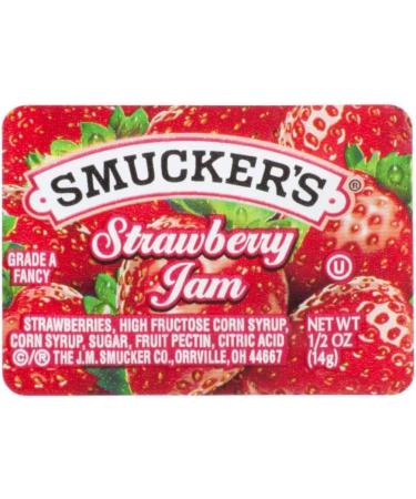 Strawberry Jelly Pack - 30 Snack Savvy Delights: 30 Strawberry Jam Cups - On-The-Go Portion Control Pack for Travelers & Meal Prep 30 Gobelet de Confiture au fraise Comes with 2 wooden Knives and a one of a kind Sticker by PaLiSoL CREATiONS!  - Buy Online on GoSupps.com