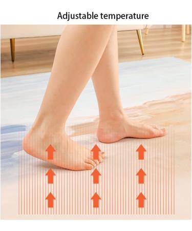 Buy Retro Electrically Heated Floor Mats - Adjustable Temperature & 12-Hour Timer | Winter Heating Carpets for Cozy Comfort - Buy Online on GoSupps.com